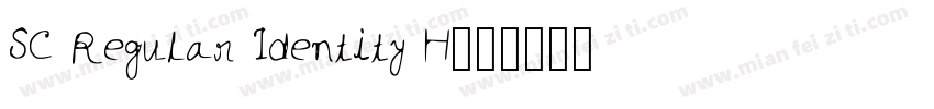 SC Regular Identity H字体转换